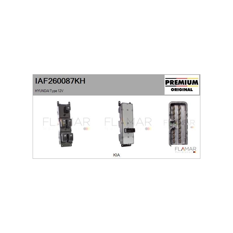 FLAMAR IAF260087KH Interruptor, elevalunas - 1