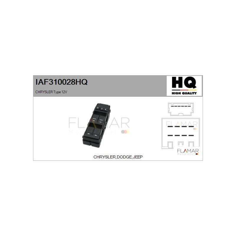 FLAMAR IAF310028HQ Interruptor, elevalunas - 1