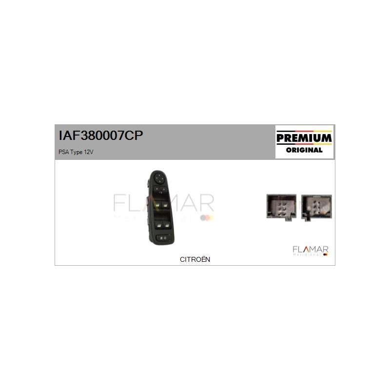 FLAMAR IAF380007CP Interruptor, elevalunas - 1