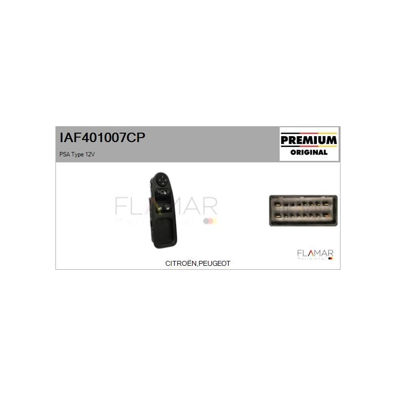 FLAMAR IAF401007CP Interruptor, elevalunas - 1