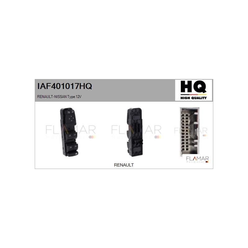 FLAMAR IAF401017HQ Interruptor, elevalunas - 1