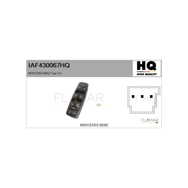 FLAMAR IAF430067HQ Interruptor, elevalunas - 1