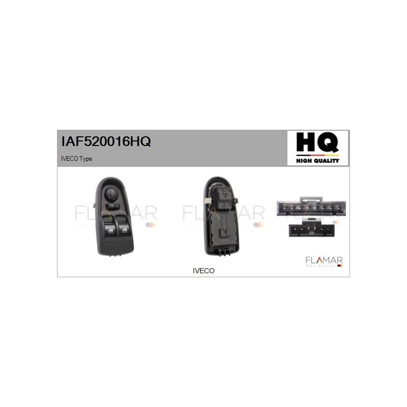 FLAMAR IAF520016HQ Interruptor, elevalunas - 1
