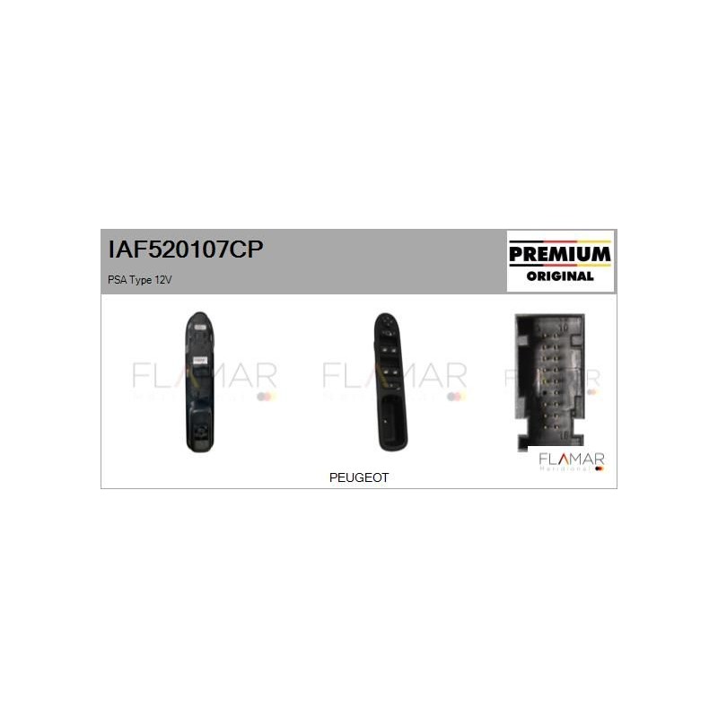 FLAMAR IAF520107CP Interruptor, elevalunas - 1