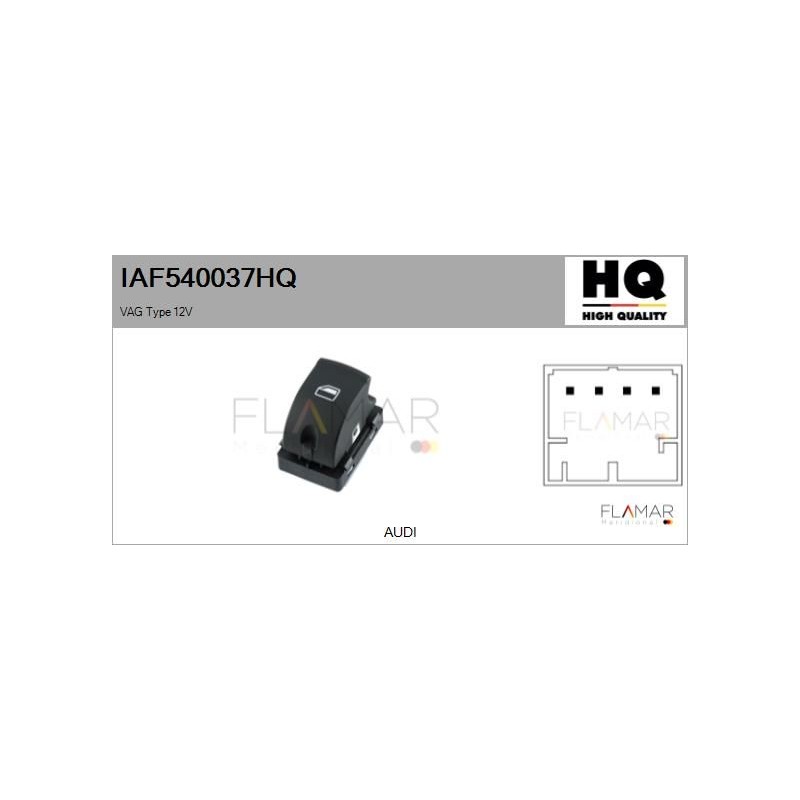 FLAMAR IAF540037HQ Interruptor, elevalunas - 1