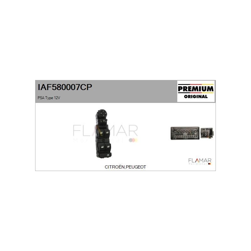 FLAMAR IAF580007CP Interruptor, elevalunas - 1