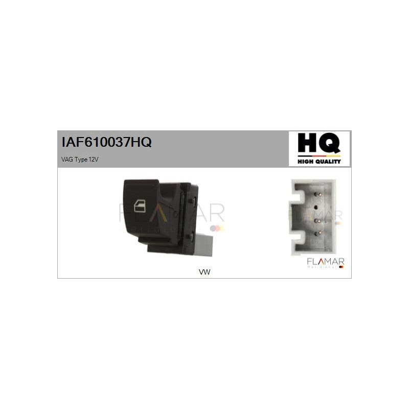 FLAMAR IAF610037HQ Interruptor, elevalunas - 1