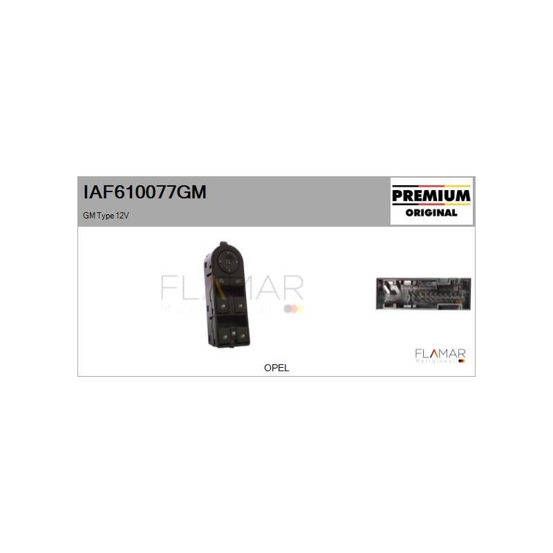 FLAMAR IAF610077GM Interruptor, elevalunas - 1
