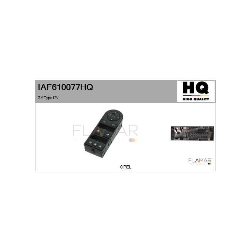 FLAMAR IAF610077HQ Interruptor, elevalunas - 1