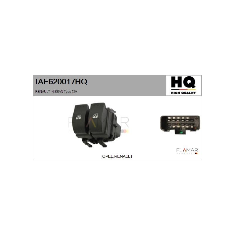FLAMAR IAF620017HQ Interruptor, elevalunas - 1