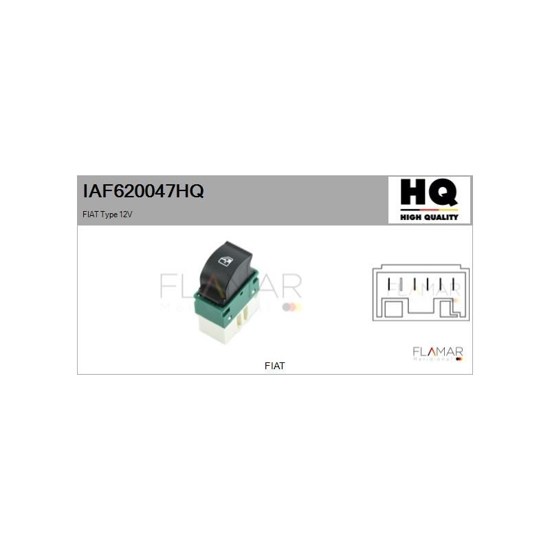 FLAMAR IAF620047HQ Interruptor, elevalunas - 1