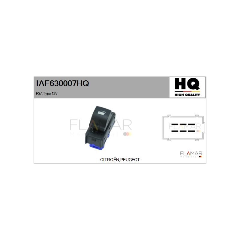 FLAMAR IAF630007HQ Interruptor, elevalunas - 1