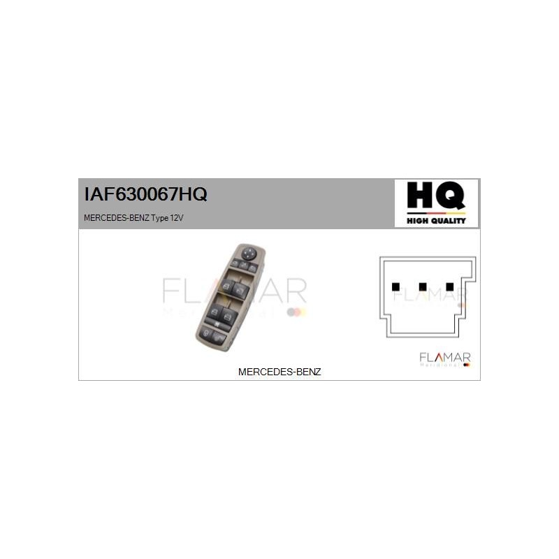FLAMAR IAF630067HQ Interruptor, elevalunas - 1
