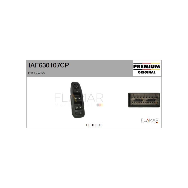 FLAMAR IAF630107CP Interruptor, elevalunas - 1