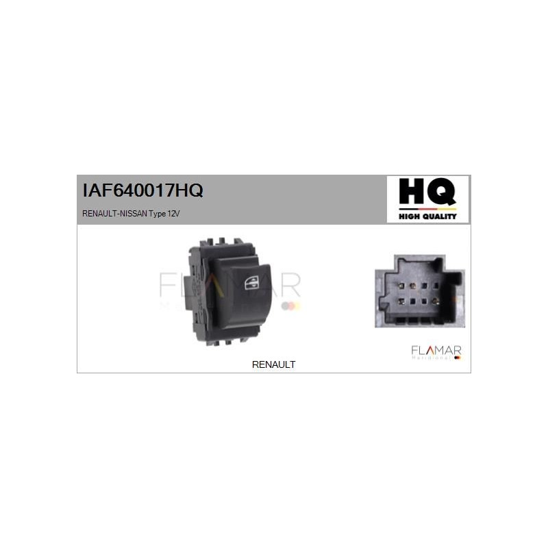 FLAMAR IAF640017HQ Interruptor, elevalunas - 1