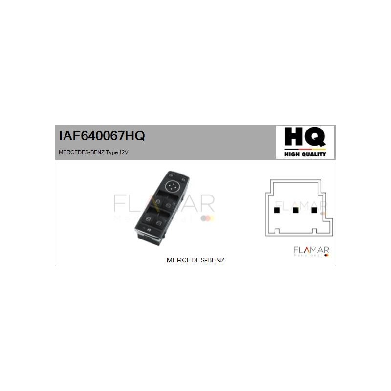 FLAMAR IAF640067HQ Interruptor, elevalunas - 1