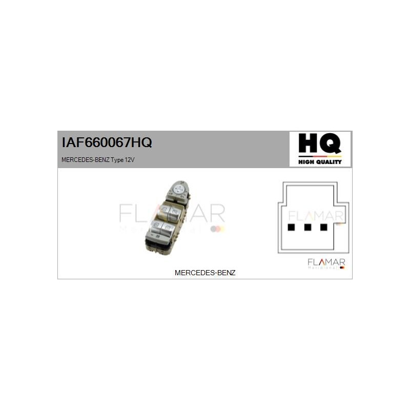 FLAMAR IAF660067HQ Interruptor, elevalunas - 1