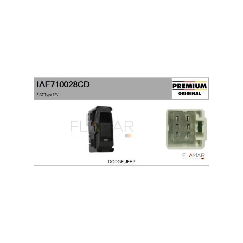 FLAMAR IAF710028CD Interruptor, elevalunas - 1