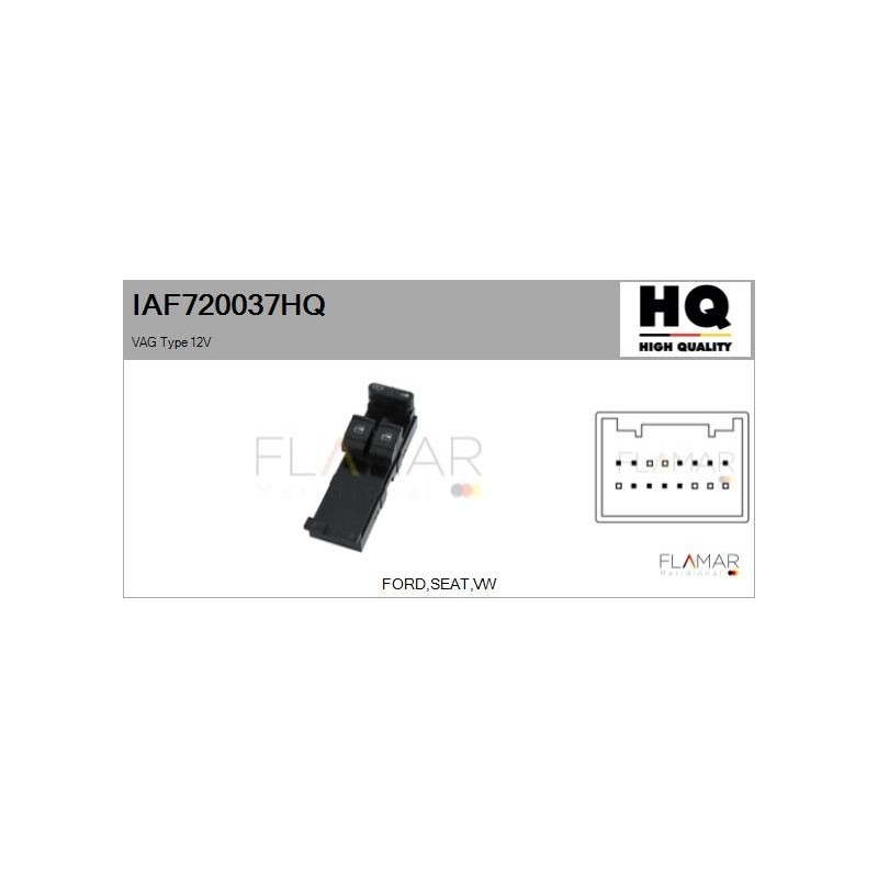 FLAMAR IAF720037HQ Interruptor, elevalunas - 1