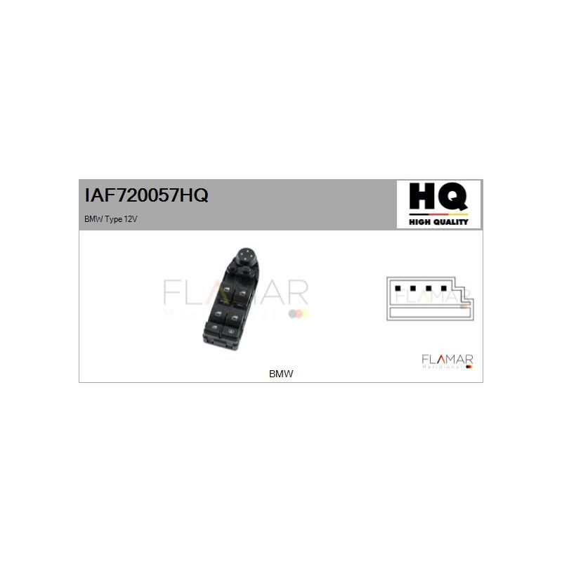 FLAMAR IAF720057HQ Interruptor, elevalunas - 1