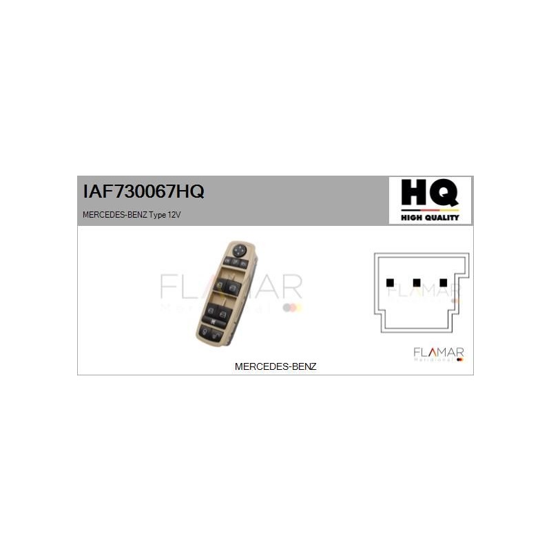 FLAMAR IAF730067HQ Interruptor, elevalunas - 1