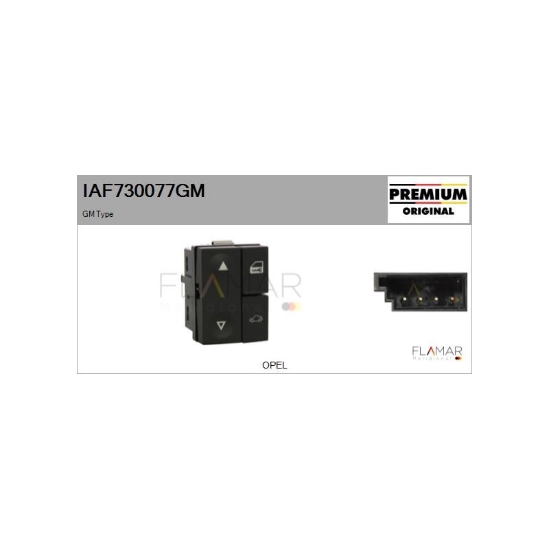 FLAMAR IAF730077GM Interruptor, elevalunas - 1