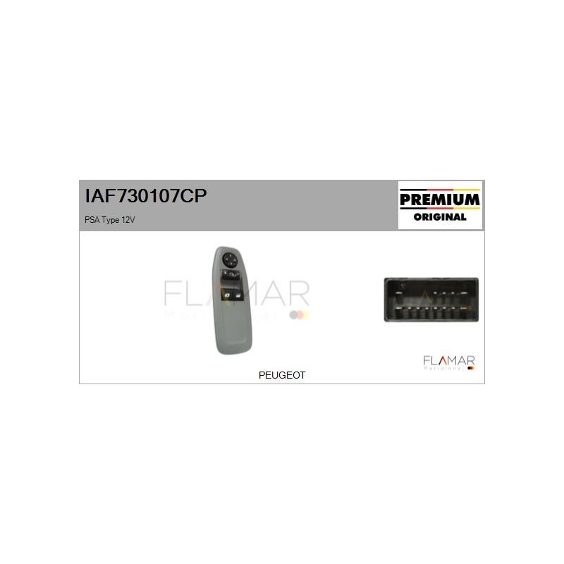 FLAMAR IAF730107CP Interruptor, elevalunas - 1