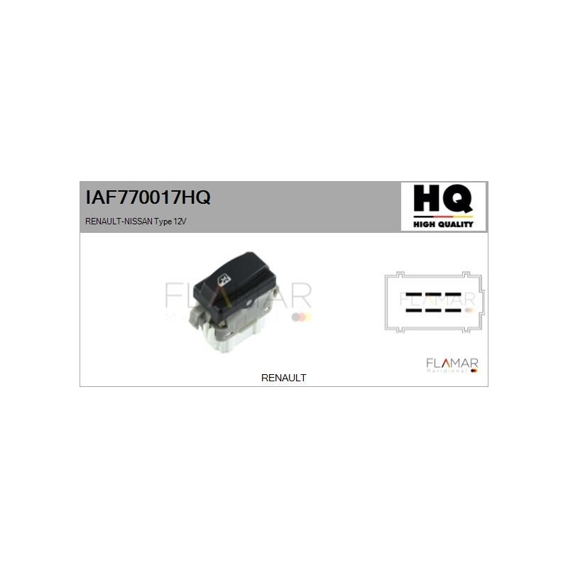 FLAMAR IAF770017HQ Interruptor, elevalunas - 1