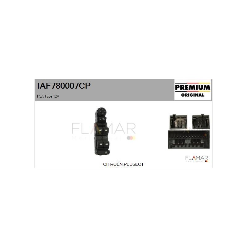 FLAMAR IAF780007CP Interruptor, elevalunas - 1