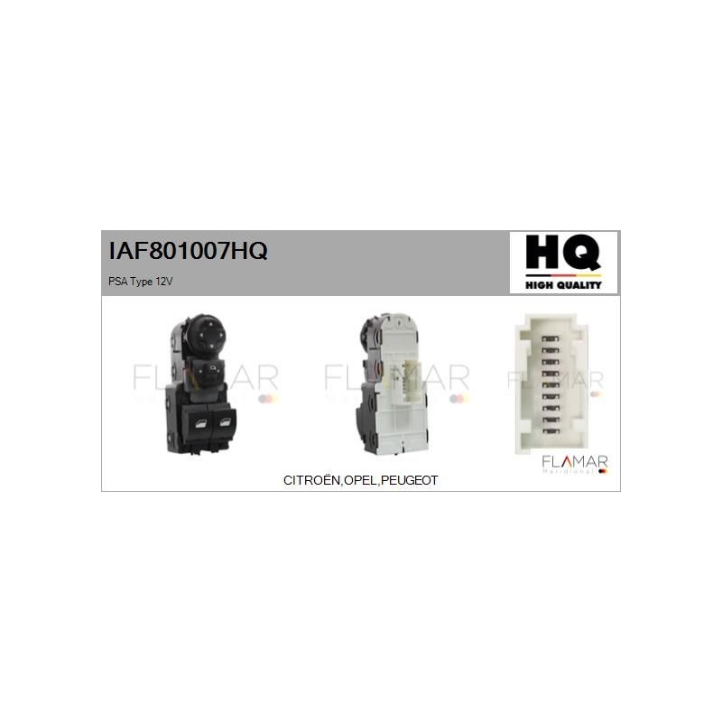 FLAMAR IAF801007HQ Interruptor, elevalunas - 1