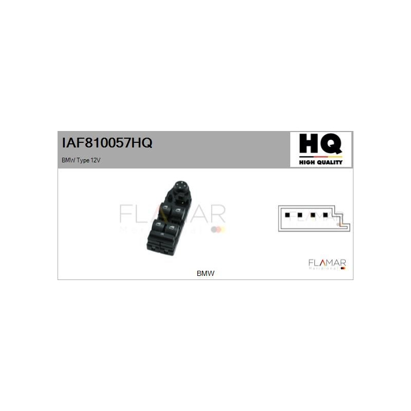 FLAMAR IAF810057HQ Interruptor, elevalunas - 1