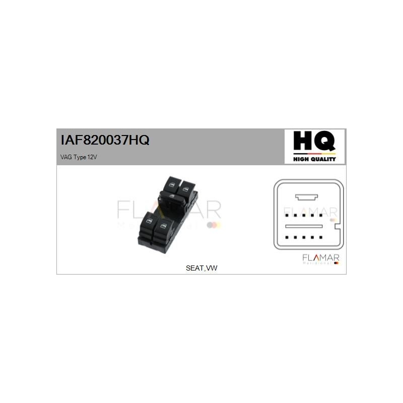 FLAMAR IAF820037HQ Interruptor, elevalunas - 1