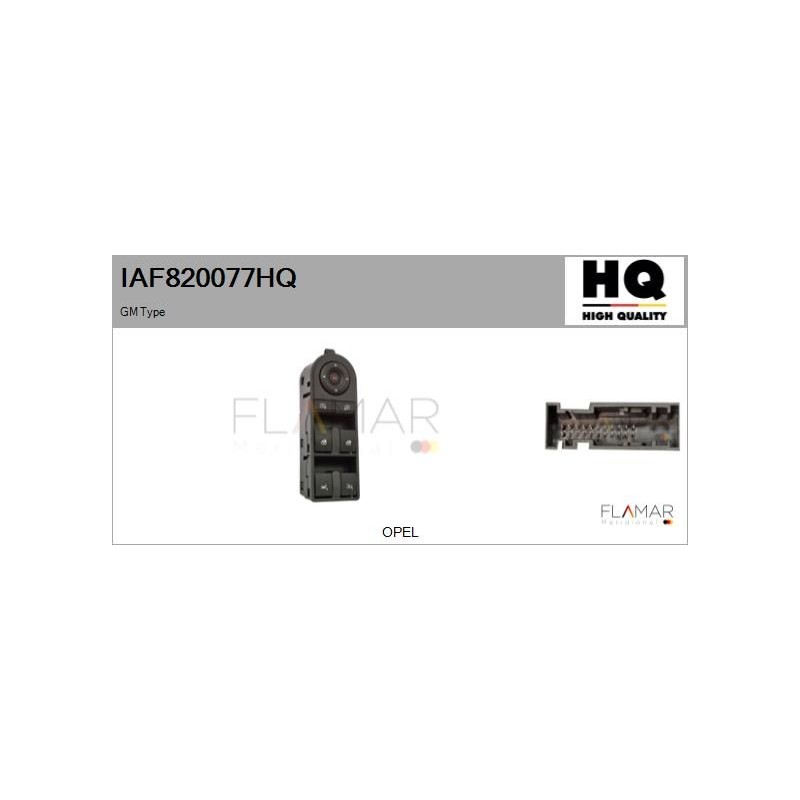 FLAMAR IAF820077HQ Interruptor, elevalunas - 1