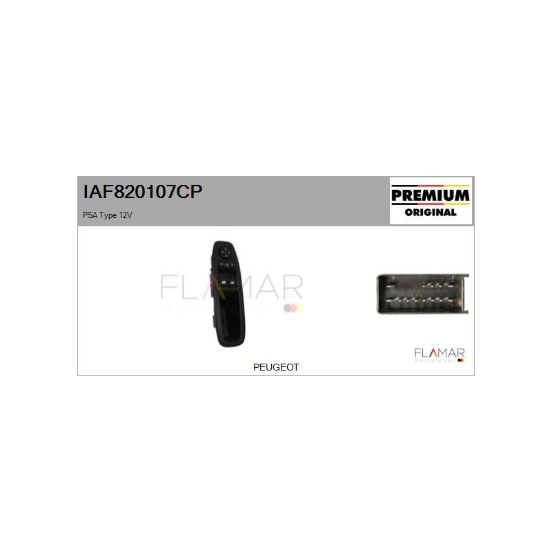 FLAMAR IAF820107CP Interruptor, elevalunas - 1