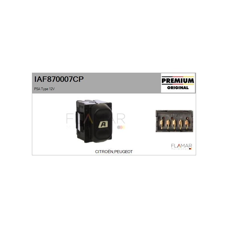FLAMAR IAF870007CP Interruptor, elevalunas - 1