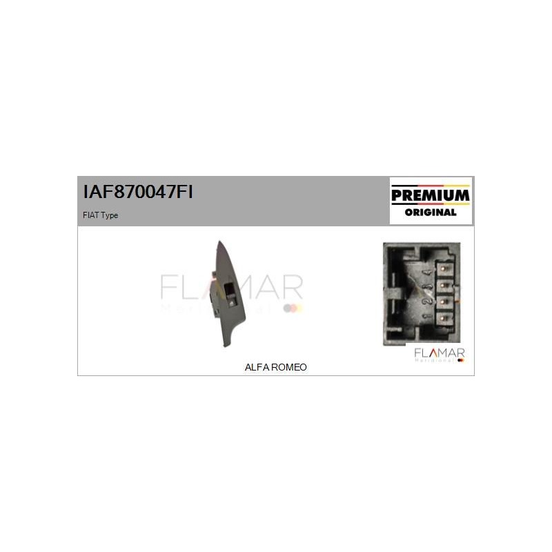 FLAMAR IAF870047FI Interruptor, elevalunas - 1