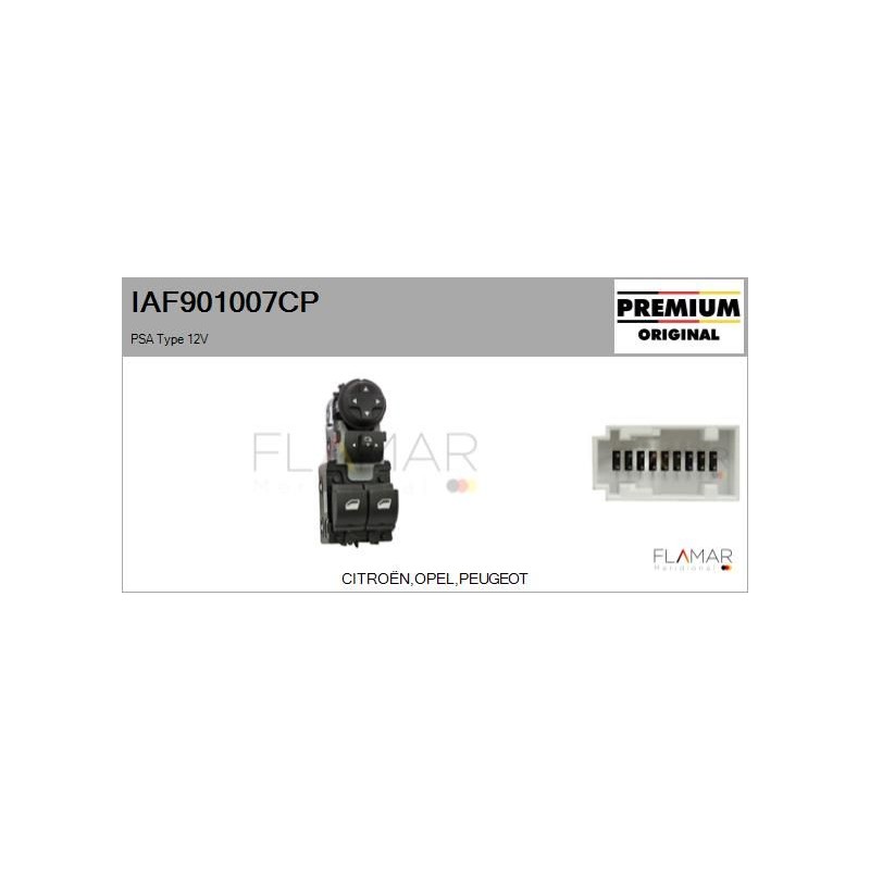 FLAMAR IAF901007CP Interruptor, elevalunas - 1