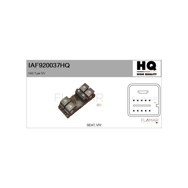 FLAMAR IAF920037HQ Interruptor, elevalunas - 1