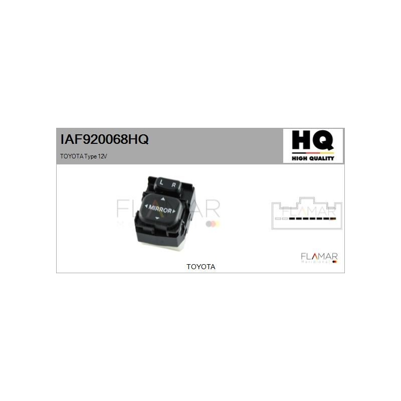 FLAMAR IAF920068HQ Interruptor, elevalunas - 1