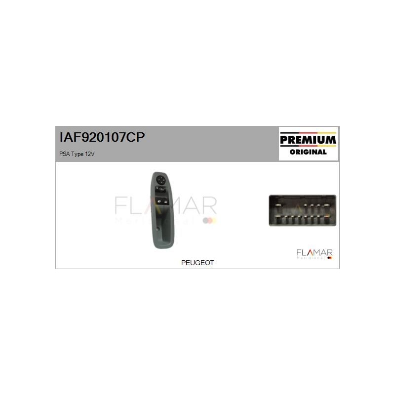 FLAMAR IAF920107CP Interruptor, elevalunas - 1