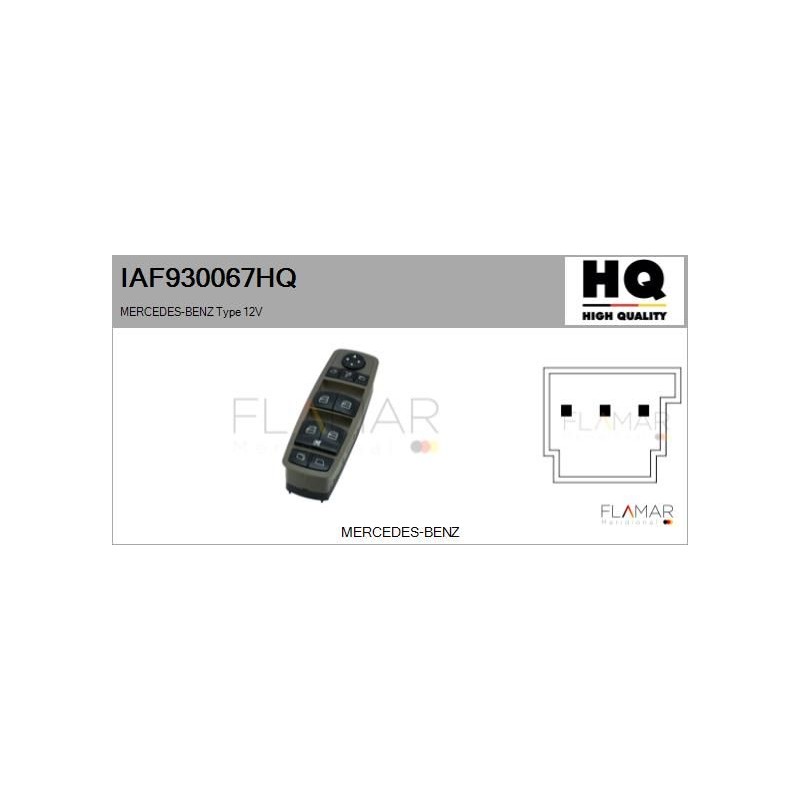 FLAMAR IAF930067HQ Interruptor, elevalunas - 1