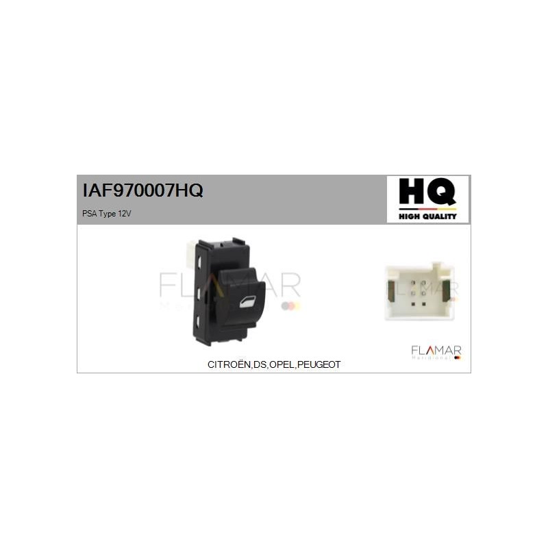 FLAMAR IAF970007HQ Interruptor, elevalunas - 1