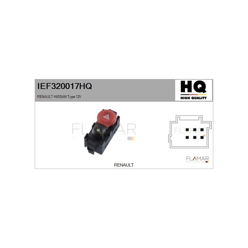 FLAMAR IEF320017HQ Interruptor intermitente de aviso - 1