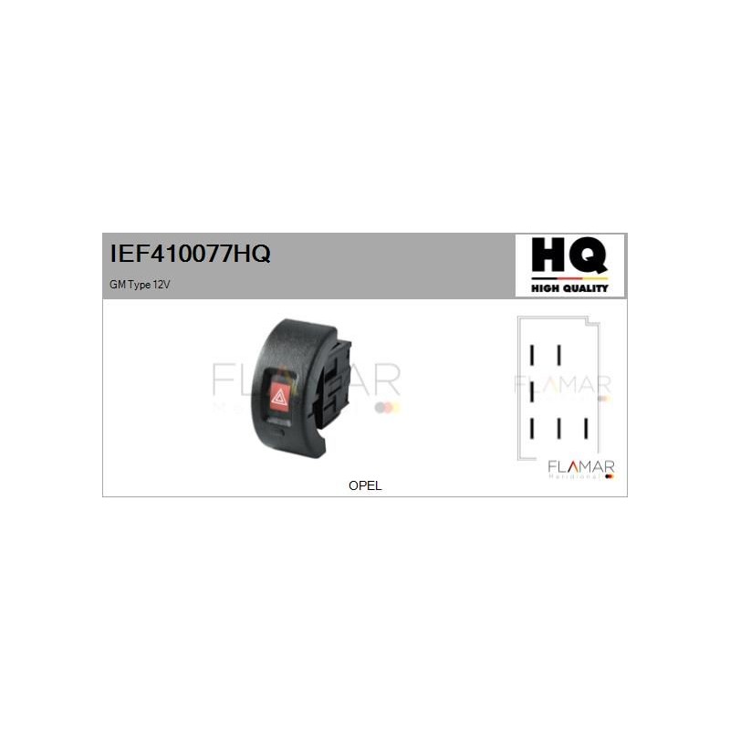 FLAMAR IEF410077HQ Interruptor intermitente de aviso - 1