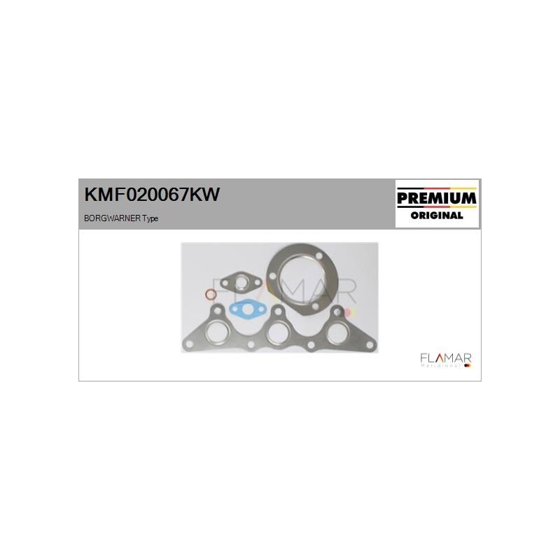 FLAMAR KMF020067KW Juego de montaje, turbocompresor