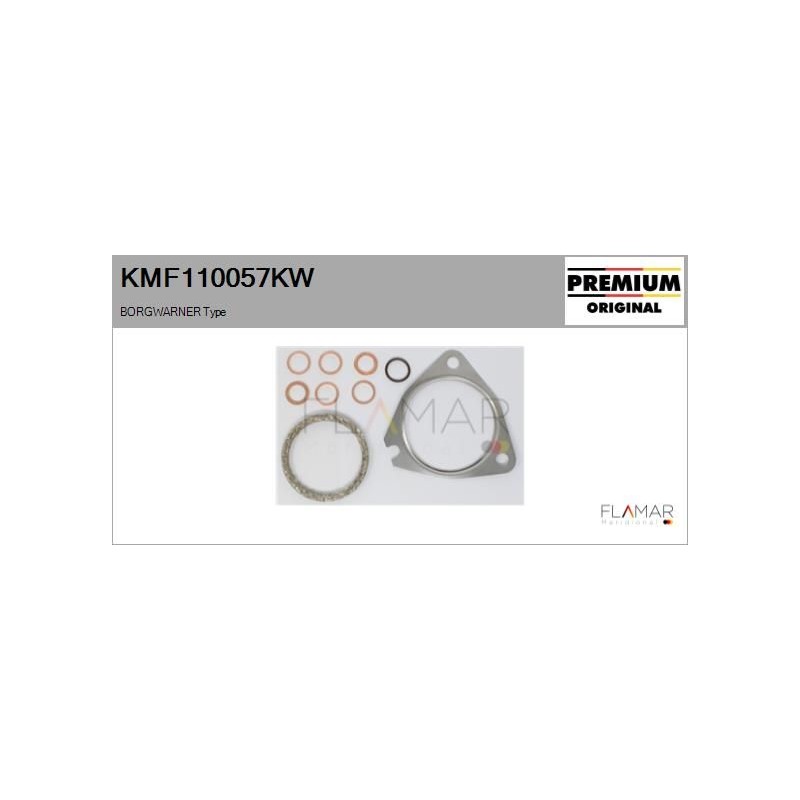 FLAMAR KMF110057KW Juego de montaje, turbocompresor - 1