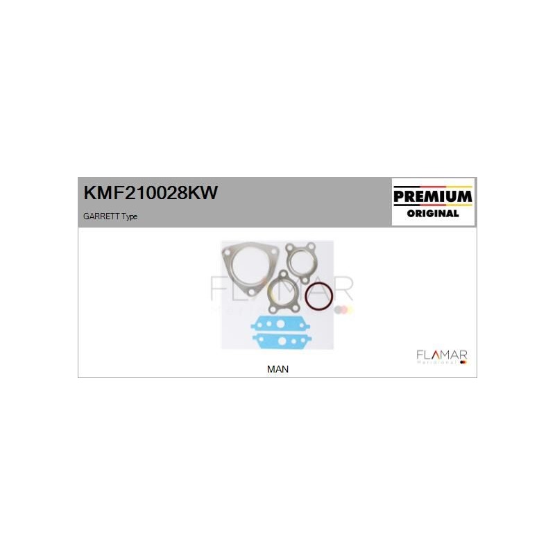 FLAMAR KMF210028KW Juego de montaje, turbocompresor - 1