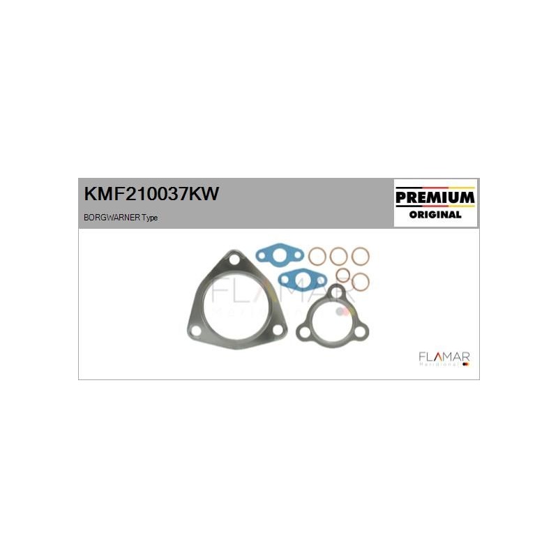 FLAMAR KMF210037KW Juego de montaje, turbocompresor - 1