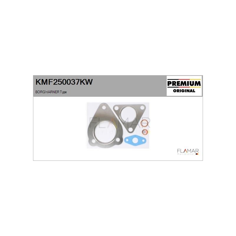 FLAMAR KMF250037KW Juego de montaje, turbocompresor - 1