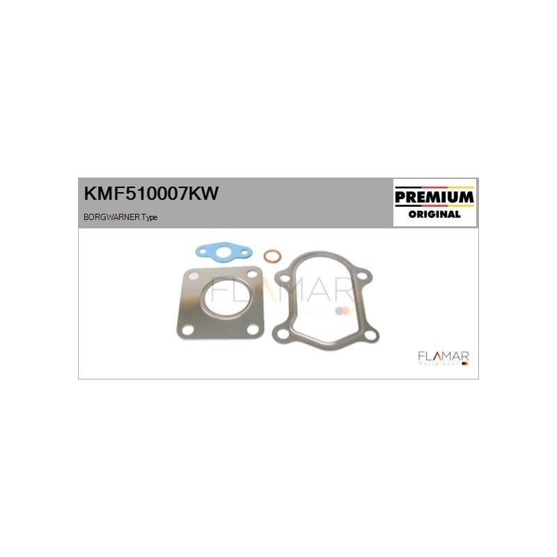 FLAMAR KMF510007KW Juego de montaje, turbocompresor - 1